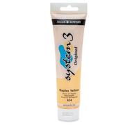 Daler Rowney - Paquete de papel ingres (150 ml) sistema 3 arcyclic Tubo de colores - Nápoles Amarillo