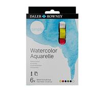 Daler rowney set de acuarela daler rowney simply, con 6 tubos de color