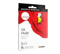 Daler rowney set de pintura al Óleo daler rowney simply, con 6 tubos