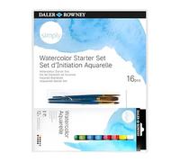 Daler Rowney Simply, Acrylic Set de Iniciación, 16 unidades