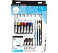 Daler-Rowney Acuarela Simply – Set técnica, 25 unidades, colores surtidos
