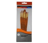 Daler-Rowney Simply Art EST. P.Sintético Taklon Dorado M.Corto 6 Uds T-1