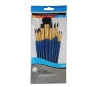 Daler-Rowney Simply Art EST. Pin. Sint. OSC./Poney/Cabra M.Corto 10 Uds