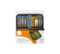 Daler Rowney Simply Art Zip Case Sintéticos Taklon Dorado Mango Corto Estuche 10 unidades
