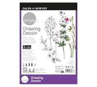 Daler Rowney Simply Bloc Dibujo Encolado Retrato A4-120G/M² 50 H