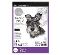 Daler-Rowney Simply Bloc Papel Vegetal Liso A4 43g 40 Hojas