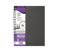 Daler Rowney Simply Cuaderno Dibujo Espiral Papel Blanco Natural Microperforado A4 100G/M²
