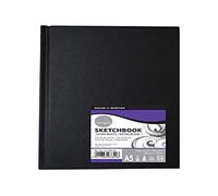 Daler-Rowney Simply, Cuaderno esbozo, Grano medio, 100gsm, Tapa dura, A5 14.8x21cm, Extrablanco, 110 hojas