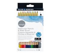 Daler Rowney Simply Lápices de Acuarela, Colores Surtidos, 13 Unidades