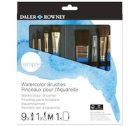 Daler-Rowney Simply Set Estuche con Cremallera 10 Pinceles Acuarela