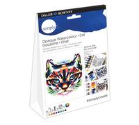 Daler-rowney, simply, pintura opaca para acuarela, caja de cartón, co