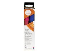 Daler-Rowney Simply, Rotulador Acrílico, Caja de Cartón, Set Rosa y Azul