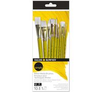 Daler-rowney simply pinceles mix media, surtido de pelo sintético, ma