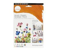 Daler-rowney, simply, pintura acrílica, caja de cartón, colores surt