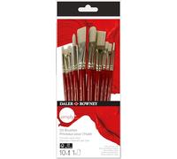 Daler Rowney Pinceles para óleo Simply, pelo sintético rígido, mango corto, surtido de 10