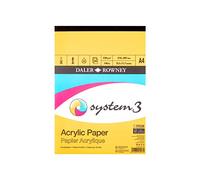 Daler Rowney System 3 Bloc Encolado Retrato Para Acrílico A4 230G/M² 20 hojas