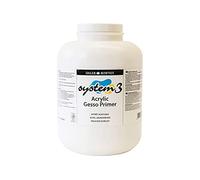 Daler Rowney System 3 simply gesso | 2,25 Liter | Imprimación | Colour blanco | Ideal para acrílico -, aceite -, Gouache - Y Pintura al Temple