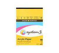 Daler Rowney System 3 Bloc Encolado Retrato Para Acrílico A3 230G/M² 20 hojas