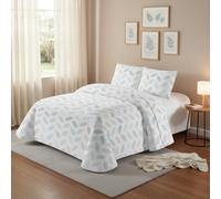 DALINA - Colcha Bouti para Cama 135, Cubre Cama Fina 230x260cm Incluye 2 Fundas de Cojín, Suave Ideal para Primavera, Verano y Entretiempo,Estampado