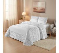DALINA - Colcha Bouti para Cama 150, Cubre Cama Fina 250x260cm Incluye 2 Fundas de Cojín, Suave Ideal para Primavera, Verano y Entretiempo,Estampado