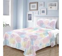 Dalina Textil - Juego Sábana Cama 135- Juego de Sábanas para Cama 3 Piezas, Bajera Ajustable 135x190, Encimera 210x260, 1 Funda Almohada 45x150 (Cama de 135x190cm)