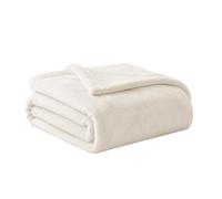 DALINA TEXTIL S.L - Manta para Sofá pequeña 125x155cm - Manta Terciopelo para Mascota - Manta Invierno Franela para Sofá, Cama, Viaje, Sala de Estar( Crudo )