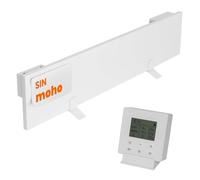 Dalsys Calefacción infrarroja antimoho 60W, 12 x 60 x 1,3cm Blanco | Calefactor mural anti-moho con Smarttimer, protección IP44, ideal para eliminar humedad y hongos de paredes.
