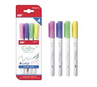 DAM SET 4 PCS ROTULADOR MÁGICO OUT LINER DOBLE LÍNEA. Rosa, lila, verde claro y amarillo pálido. Color: Multicolor Multicolor