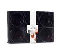 DAM.SET 6 BOLS PORCELANA REDONDOS 350ML 10x10x6cm Black