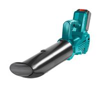 DAM Soplador de aire inalámbrico con 400W de potencia y 83m/s. Con doble batería de 15000mAh. 12x25x24 cm. Color: Azul Blue