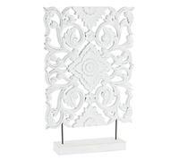 DAMDAM GO Decoracion sobremesa madera tallada 31x48x7 cm