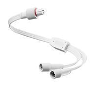 DAMPET 1 conector hembra a 2 machos divisor en Y para luces permanentes para exteriores Govee en forma de Y, cable impermeable IP68 compatible con Govee H706A H706B H706C H806A H806B H806C cable de