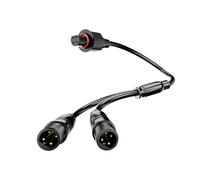 DAMPET Divisor en Y para luces de inundación Govee para exteriores, 1 hembra a 2 machos, IP67, resistente al agua, cable de extensión de 4 pines, compatible con Govee H7057 H7058 H7060 H7062 H7093