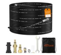 DANCINGBOAR 20M kit Manguera a Presion para Desatascos | Conector de 1/8 de pulgada Manguera de Limpieza de Tuberías para Karcher K2-K7 & Bosch AQT & Lavor Hidrolavadora