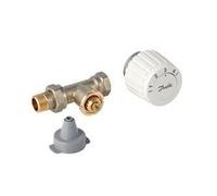 DANFOSS 003L1080 Conjunto RTL Danfoss (Válvula Recta FJVR 15 + Cabezal FJVR 10-50°C Blanco)