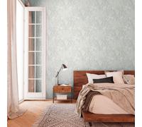 Daniel Hechter Papel de Pared Pintado Con Hoja Muestra En Schattenoptik - Verde,