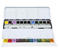 Daniel Smith Juego de medios Godet en caja de metal, 12 colores, 12 unidades (paquete de 1)