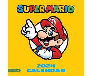 Danilo Calendario 2024 Super Mario - Calendario pared 2024 - Planificador mensual 30x30 cm - Calendario Super Mario 2024