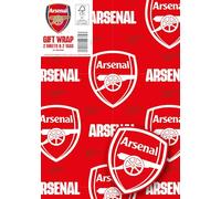 Danilo Promotions Limited Arsenal FC - Papel de regalo, 2 hojas, 2 etiquetas, papel de regalo de fútbol del Arsenal