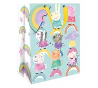 Danilo Promotions Ltd PEPPA Pig - Bolsa de regalo de cumpleaños de tamaño mediano
