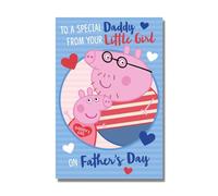 Danilo Promotions Ltd Peppa Pig - Tarjeta para el día del padre, papá de tu niña