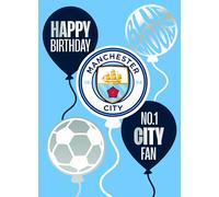 Danilo Promotions Ltd Tarjeta de cumpleaños del Manchester City FC