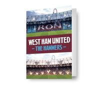 Danilo Promotions LTD Tarjeta de cumpleaños West Ham Fc Football con efecto 3D, lenticular una tarjeta fantástica para todas las ocasiones
