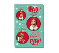 Danilo Promotions LTD Tarjeta de Navidad oficial de Elf on the Shelf para papá, papá