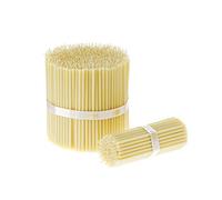 Danilovo 100 velas blancas de cera de abeja - Velas ortopédicas para oración, rituales, decoración de mesa de boda - no tóxicas, sin hollín - antigoteo, N120, altura: 15 cm, diámetro: 5,4 mm