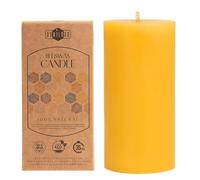 Danilovo Velas de Cera de Abeja Natural 100% Pura - Velas Decorativas Grandes para un Hogar Acogedor - Aroma a Cera de Abeja Natural que da Confort Diario (1 pz, 5x10 cm, 35 horas)