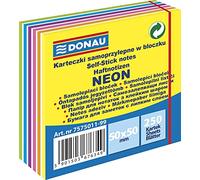 Danubio 7575011 - 99 Mini de notas adhesivas, 50 x 50 mm, 1 x 250 hojas, 11 Capa, varios colores