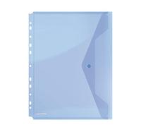 DANUBIO 8540001PL10 Portadocumentos - Carpeta con botón a presión, PP, A4, 200 μm con margen Rand, azul, 1 unidad