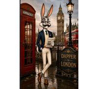 Dapper in London: A Beautiful Lined Hardcover Journal Featuring Jasper Bunny, Classic British Charm, Timeless London Landmarks, and Elegant Travel Inspiration