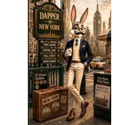 Dapper in New York: A Beautiful Lined Hardcover Journal Featuring Stylish Bunny, Manhattan Skylines, New York City Charm, Timeless Style, and Travel Inspiration